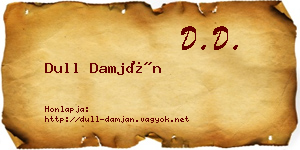 Dull Damján névjegykártya